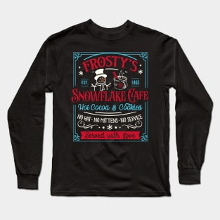 Frosty Snowflake Christmas Embrace the Holiday Snowman Long Sleeve T-Shirt